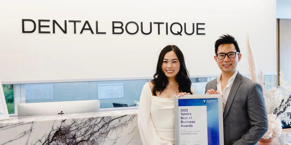 Dr. May and Dr. Reuben, cofounders of Dental Boutique
